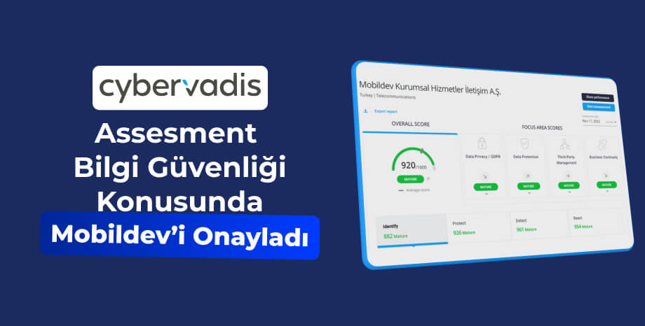 CyberVadis Assesment Bilgi Güvenliği Konusunda Mobildev' i Onayladı